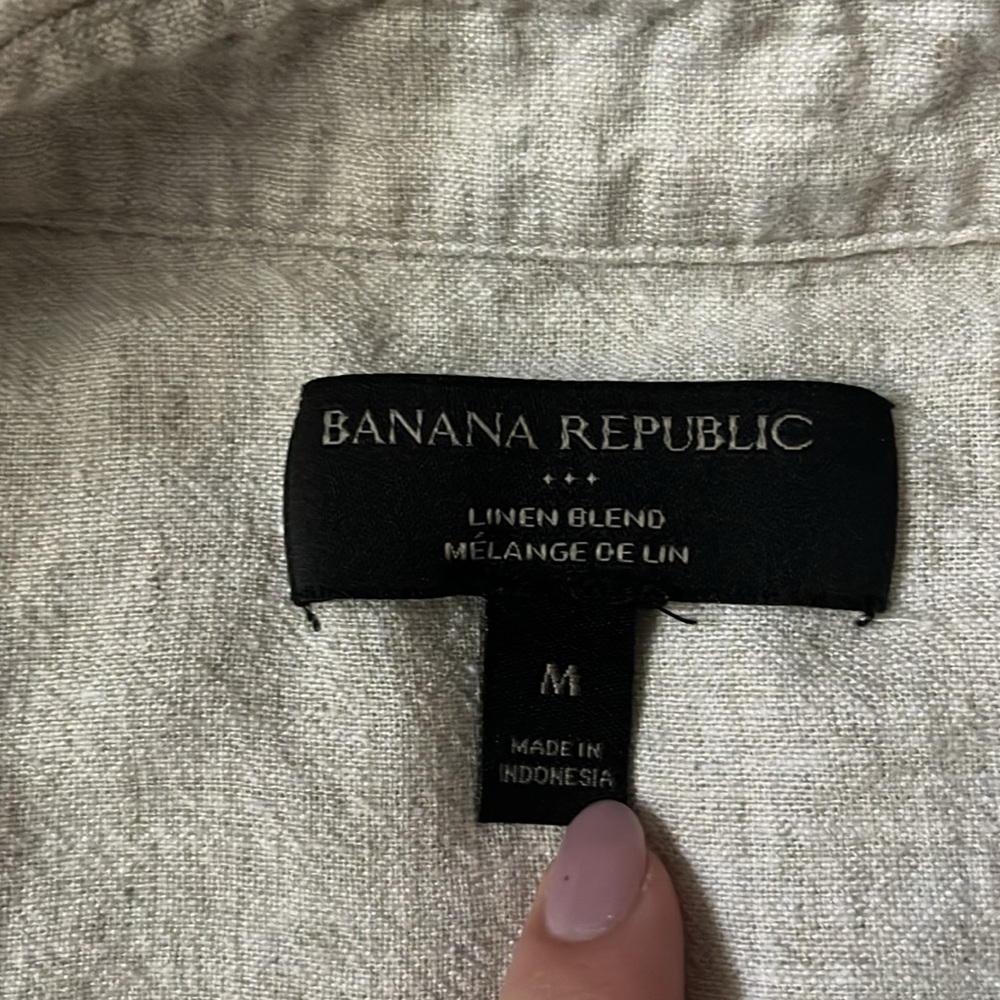 Linen button down - Picture 3 of 4
